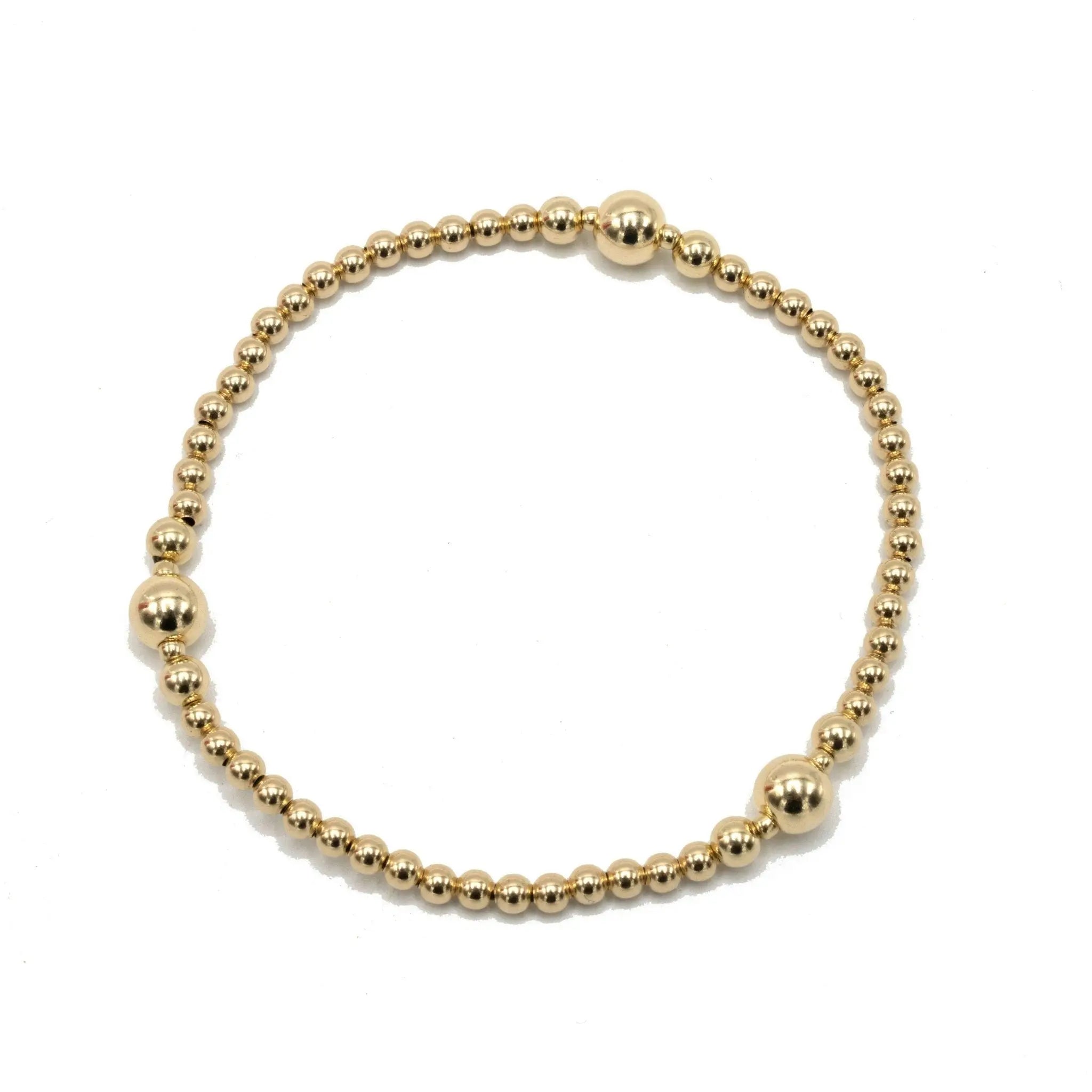 Nantucket 3x6 14K Gold Filled Beaded Bracelet | erin gray
