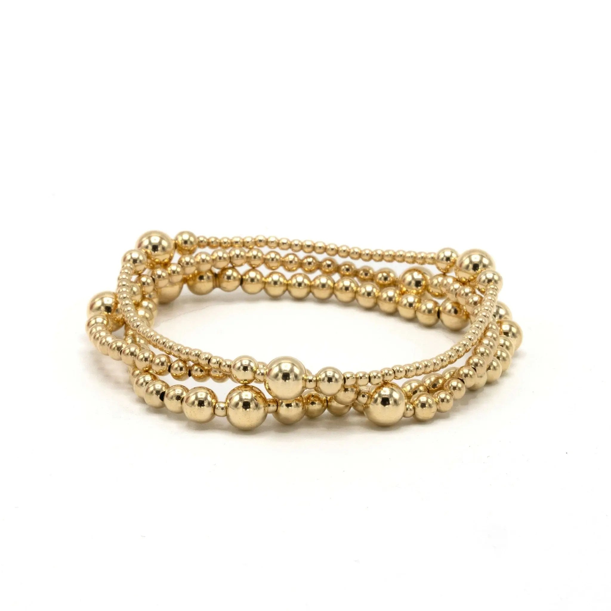 Nantucket 3x6 14K Gold Filled Beaded Bracelet | erin gray