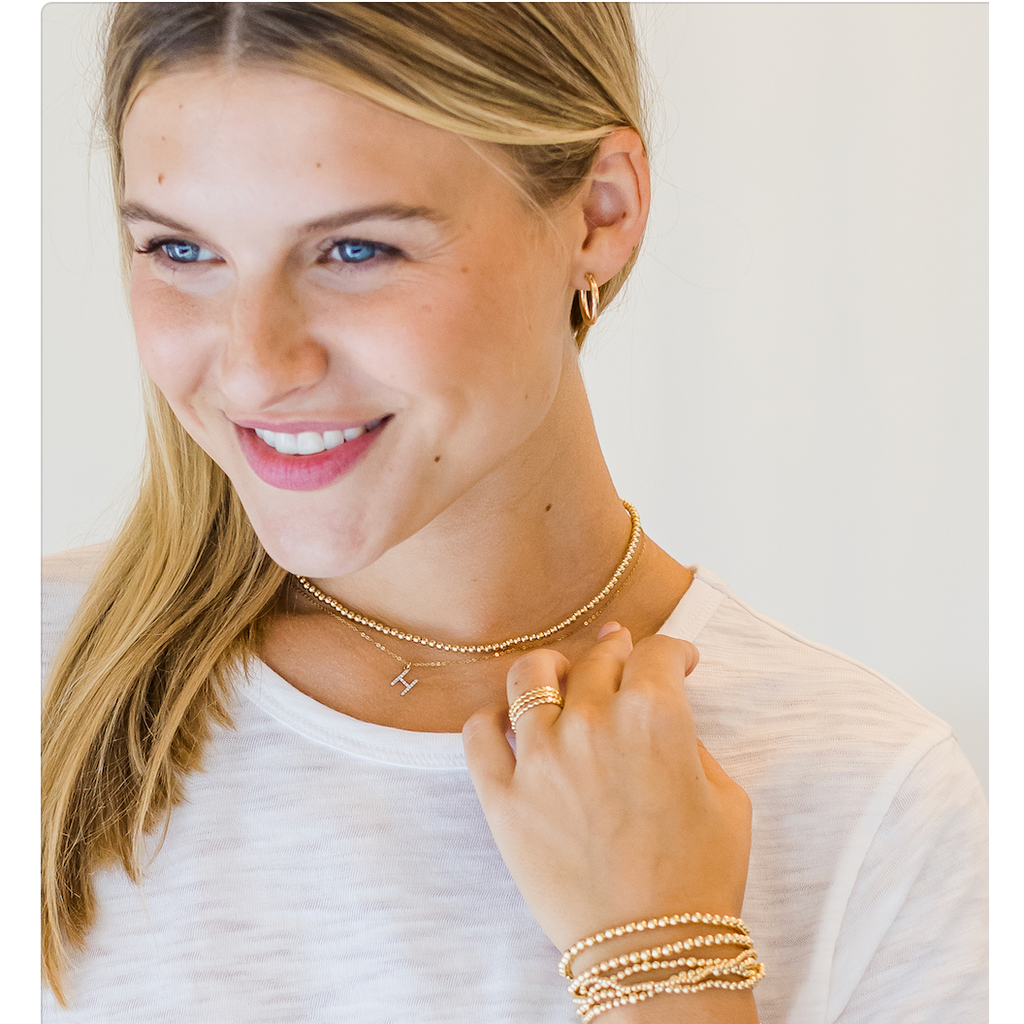erin gray:3mm 14k Gold Filled Waterproof Necklace