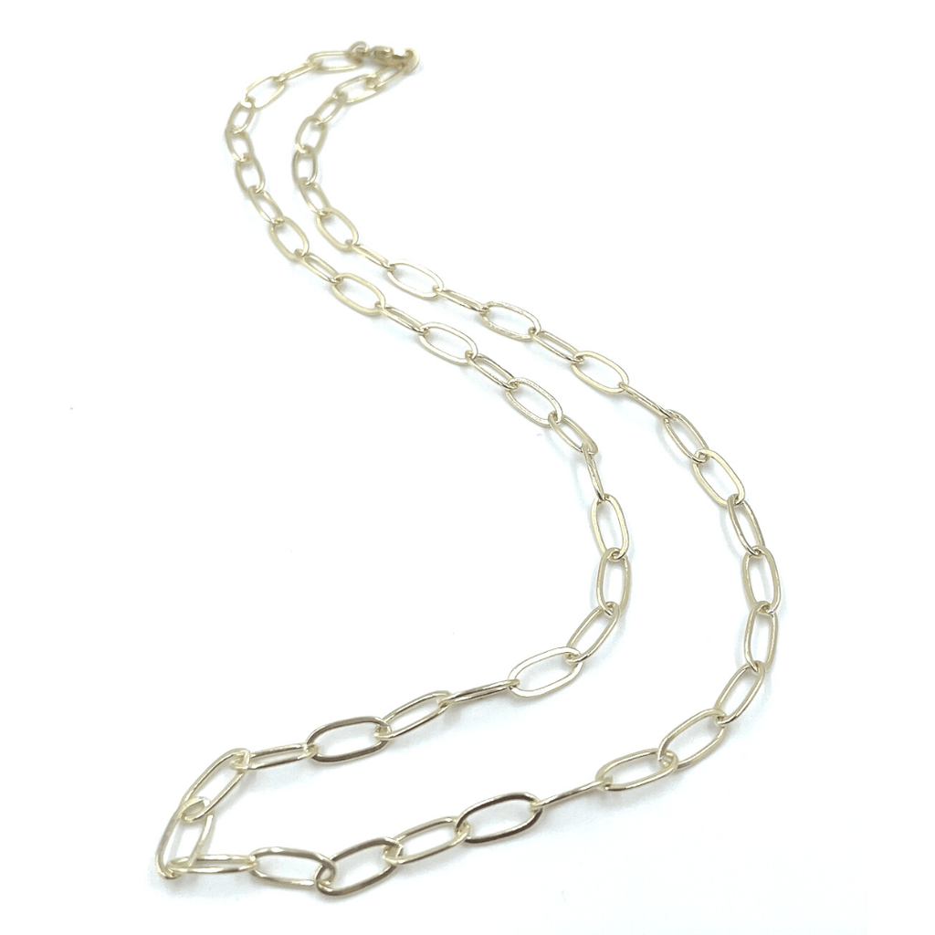 erin gray:14k Gold Filled Paperclip Large Links Necklace - 16"
