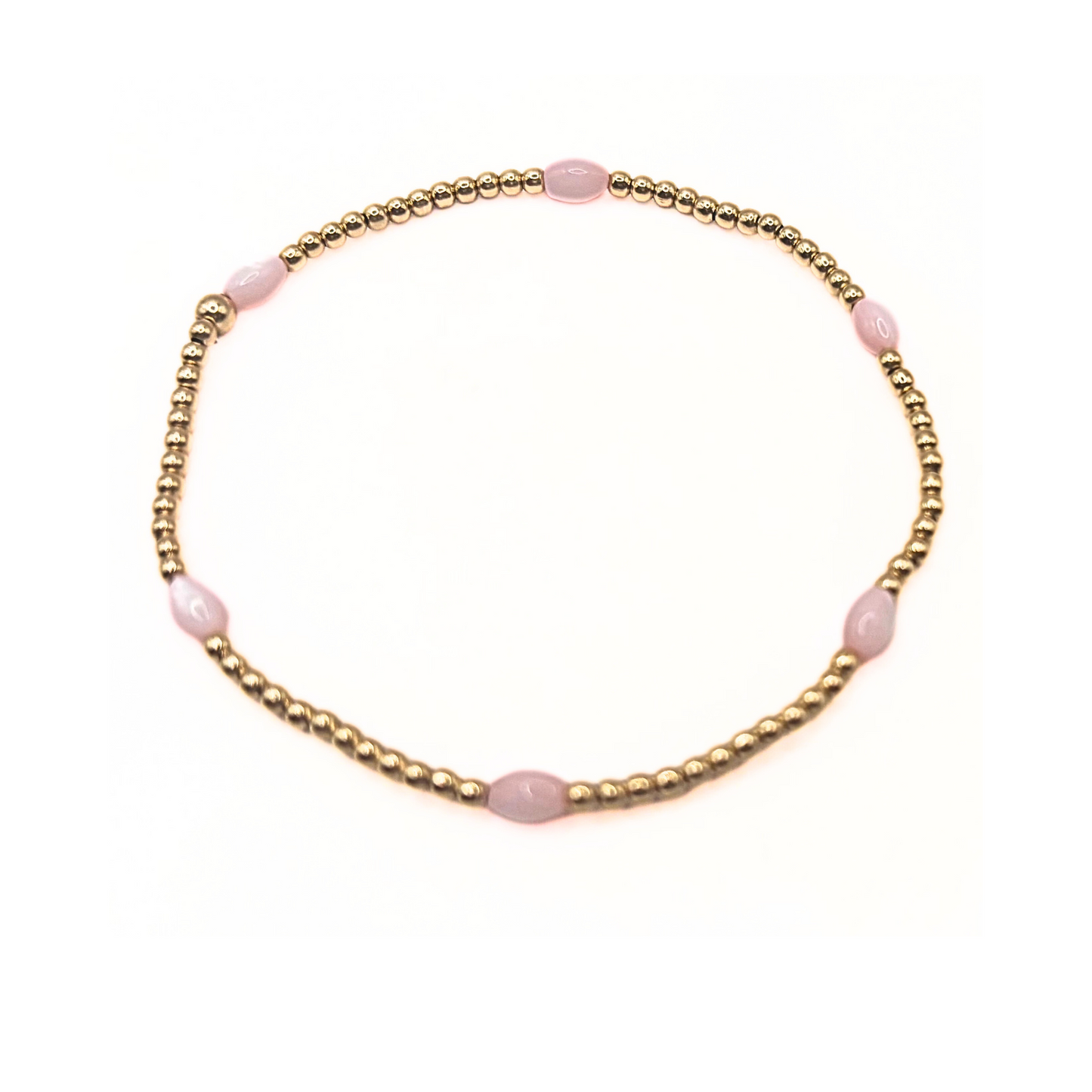 Pink opal & gold-filled Waterproof bracelet - Erin Gray 