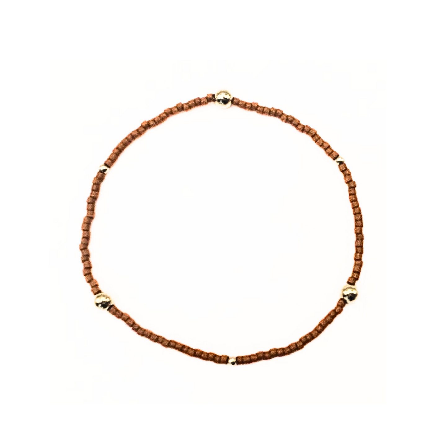 Game Day bracelet – burnt orange and gold-filled – Erin Gray