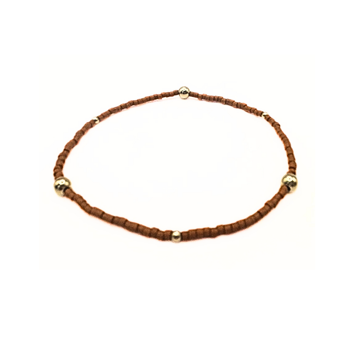 Game Day bracelet – burnt orange and gold-filled – Erin Gray