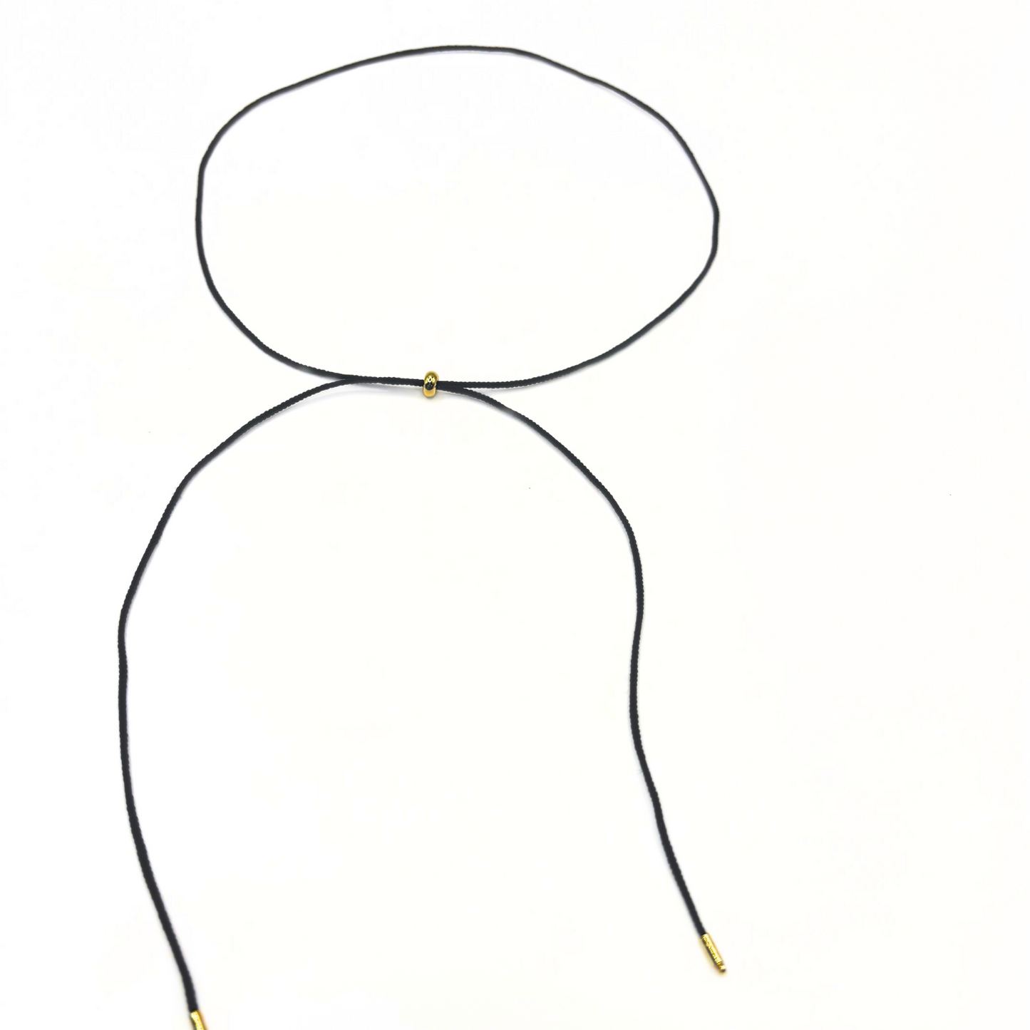 Classic Lariat Necklace in Black