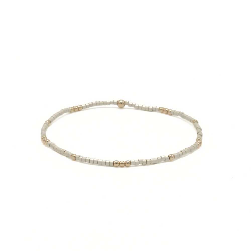 2mm Newport CHAMPAGNE + Gold Filled Waterproof Bracelet