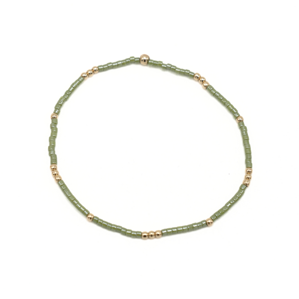 
                      
                        2mm Newport EVERGREEN + Gold Filled Waterproof Bracelet
                      
                    