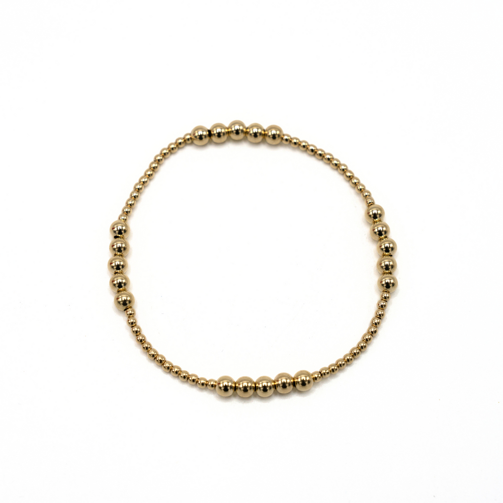 Hamptons 2x4 gold-filled beaded bracelet – Erin Gray