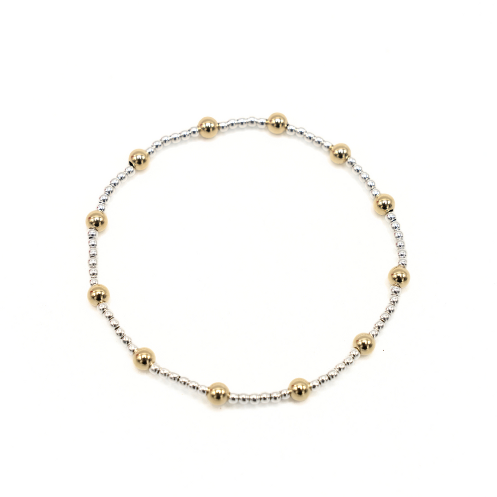 The Malibu Mix Collection 14k Gold-Filled and Sterling Beaded Bracelets