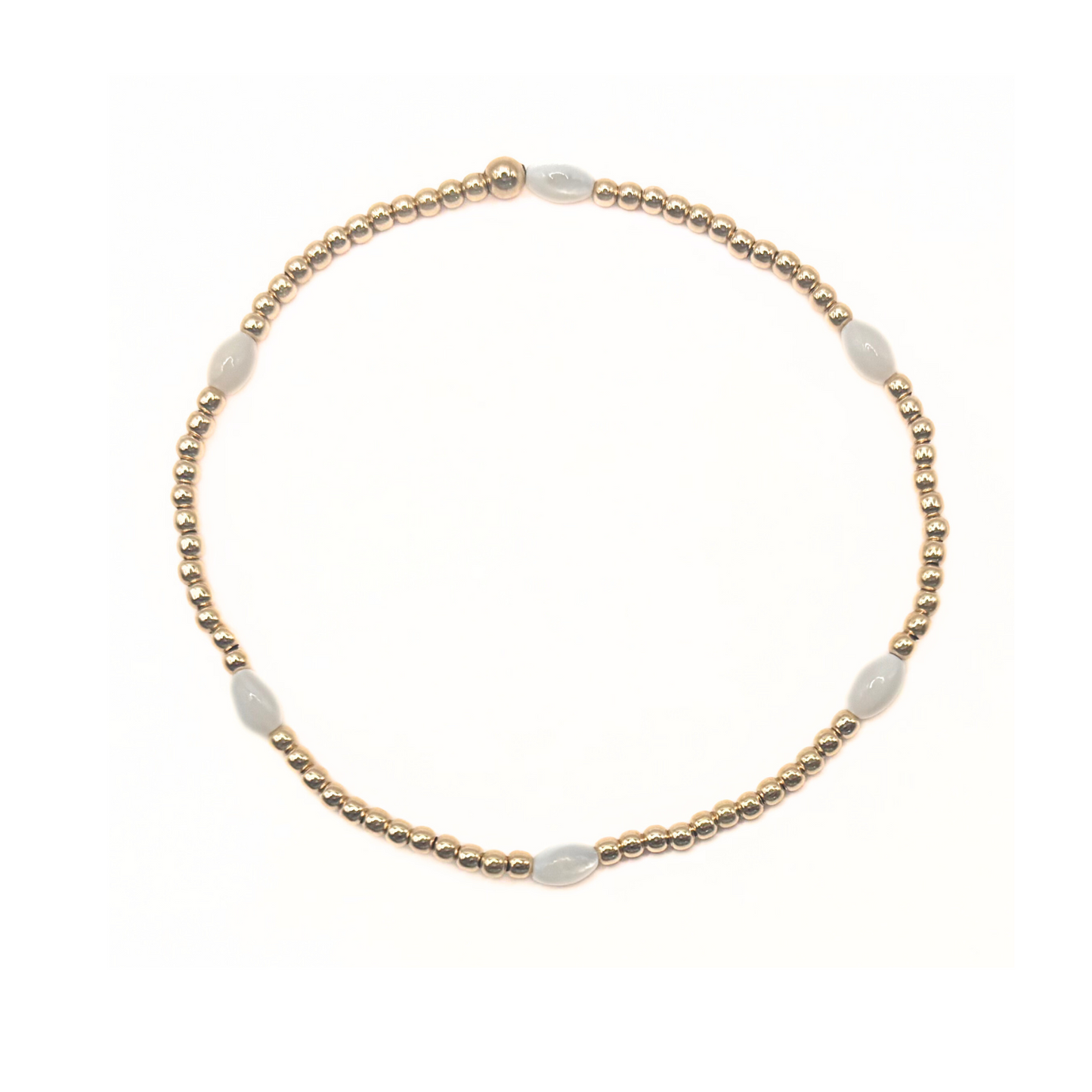 white opal & gold-filled Waterproof bracelet - Erin Gray