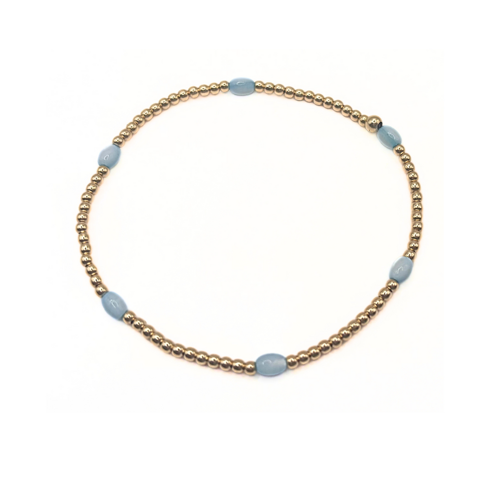 Turquoise opal & gold-filled Waterproof bracelet - Erin Gray