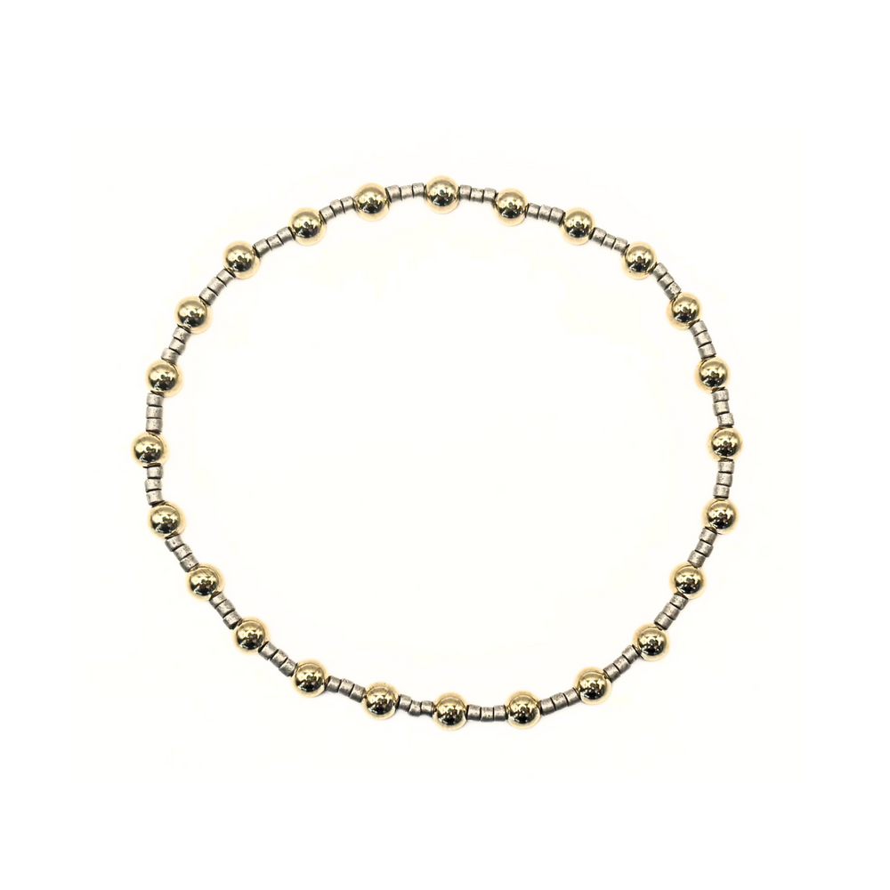 Coastal Pewter Newport gold-filled waterproof bracelet – Erin Gray