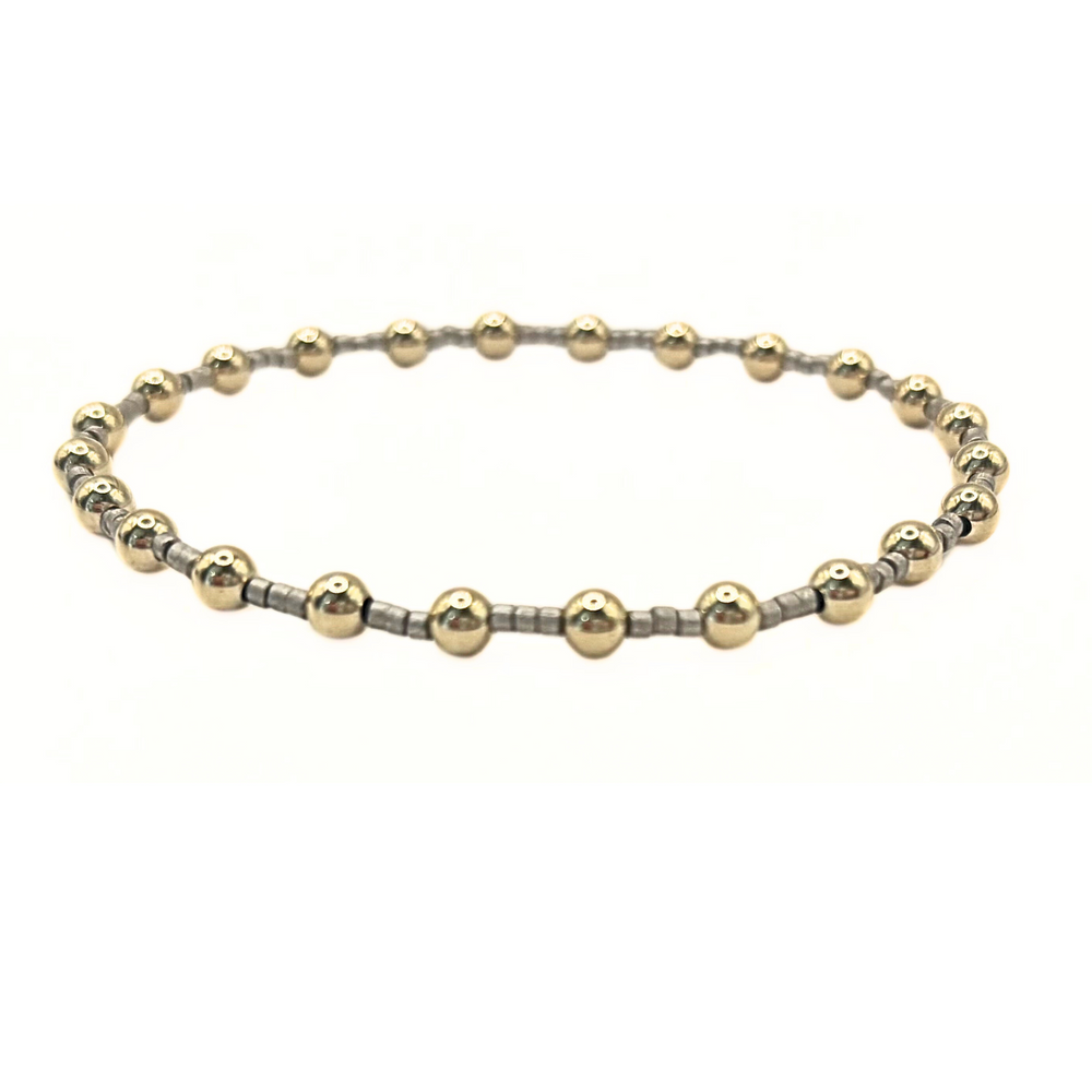 Coastal Pewter Newport gold-filled waterproof bracelet – Erin Gray