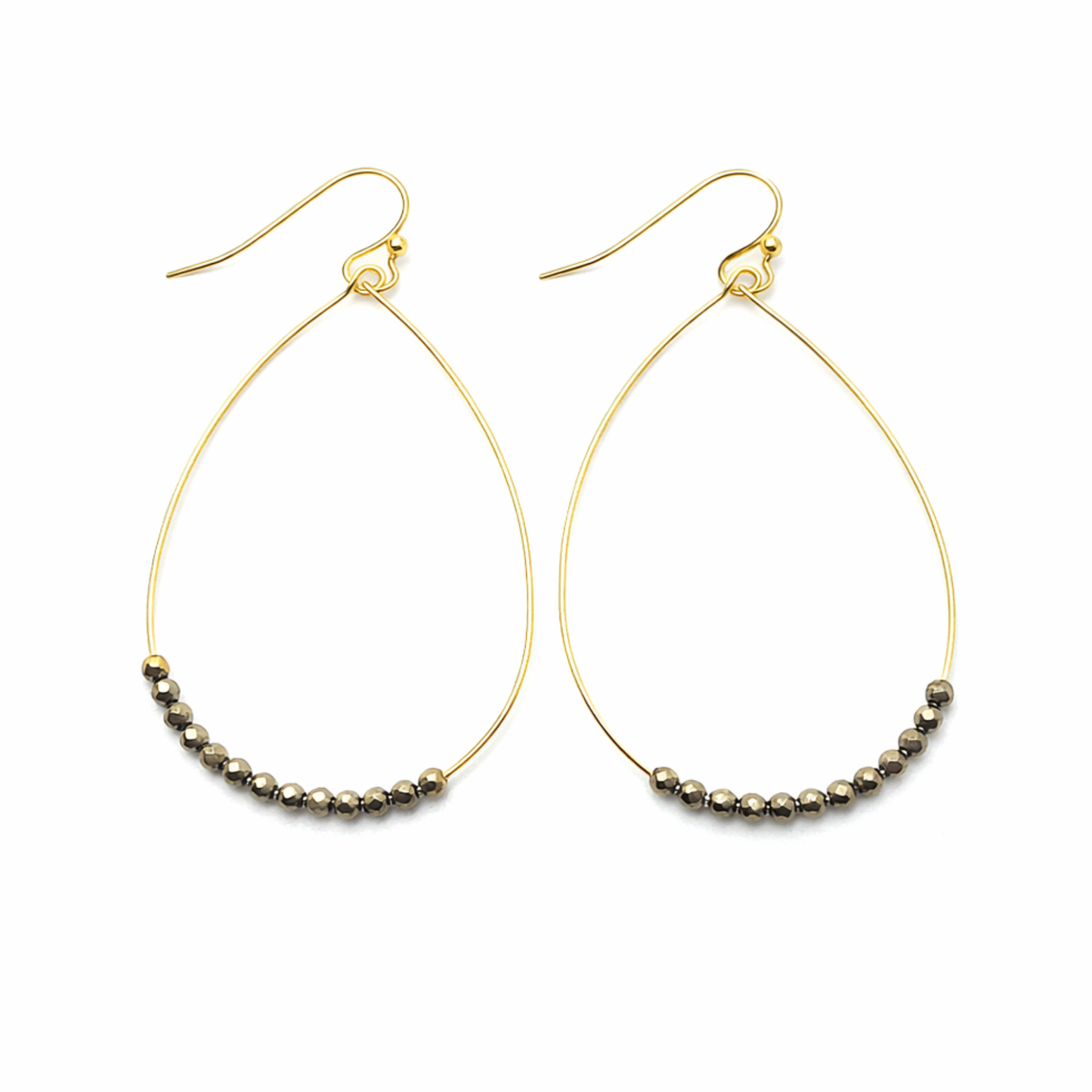 Aster Earring in Pyrite