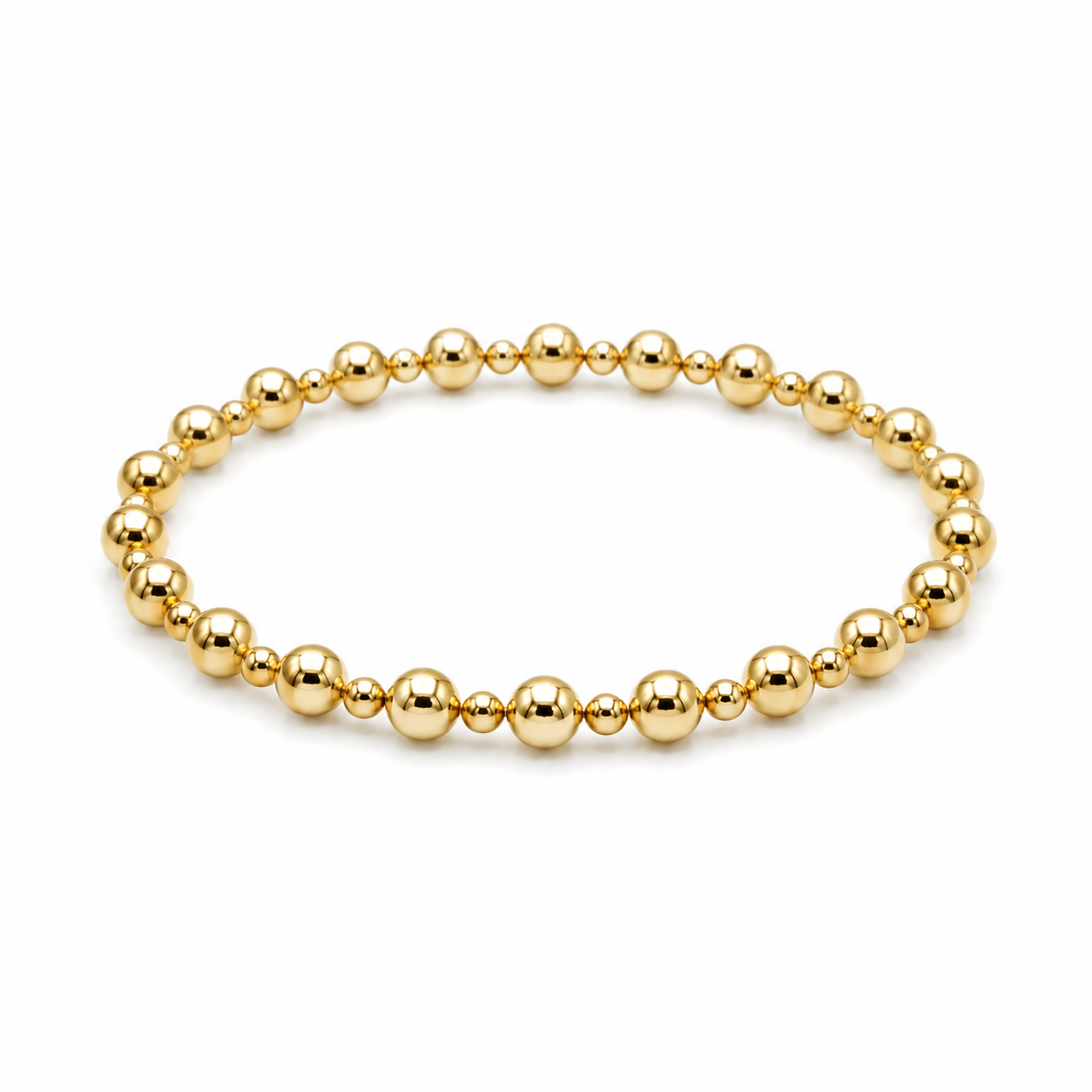 4mm+2mm+4mm Gold Filled Waterproof Dimension Bracelet erin gray