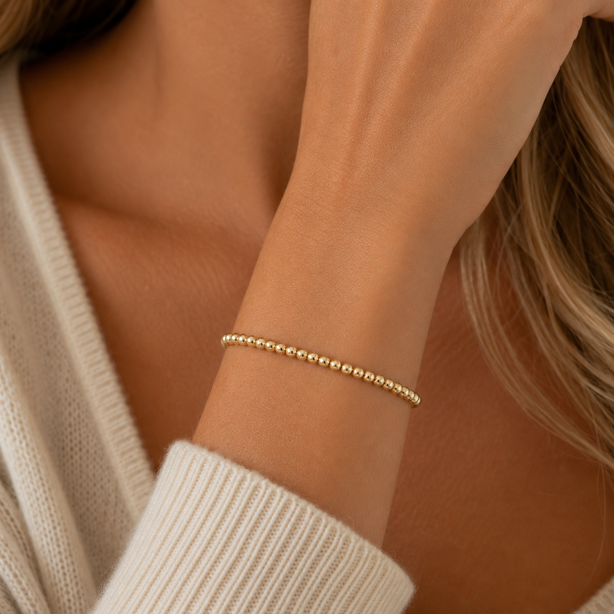 3mm Gold Filled Karma waterproof bracelet erin gray