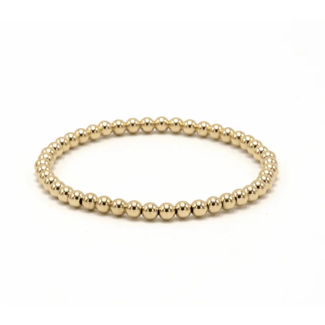 14k gold filled karma bracelet by erin gray featuring 4mm waterproof jewelry with a sleek, polished design.