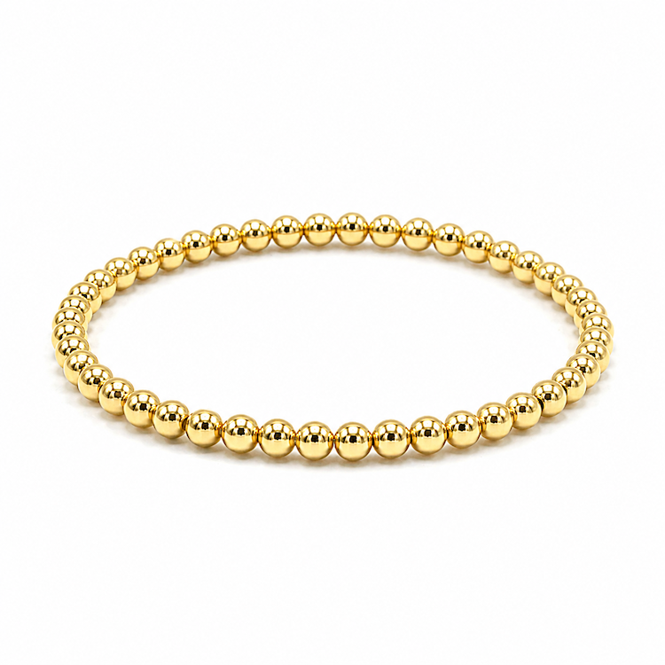 4mm 14k Gold Filled Karma waterproof bracelet erin gray