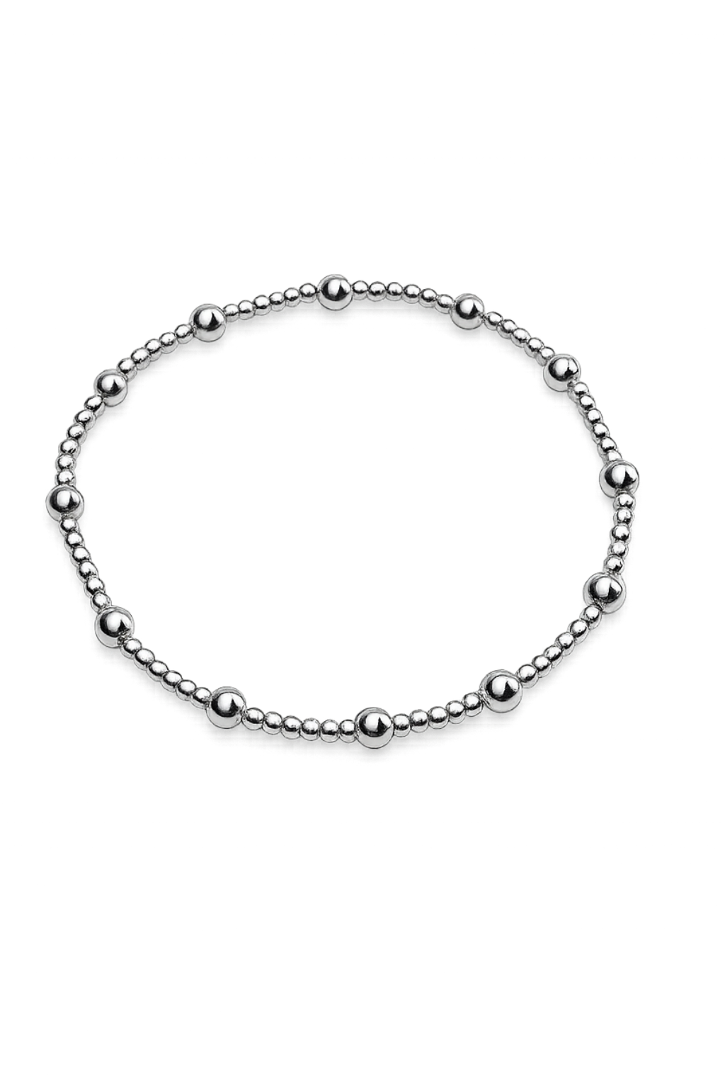 2mm Sterling Silver Waterproof Karma bracelet (with twelve 4mm) erin gray
