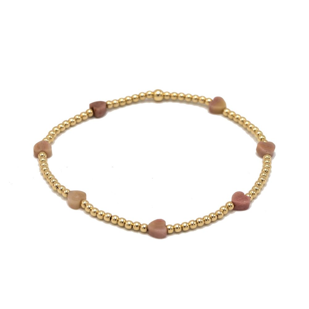 Lilac Natural Stone Love Bracelet - Erin Gray
