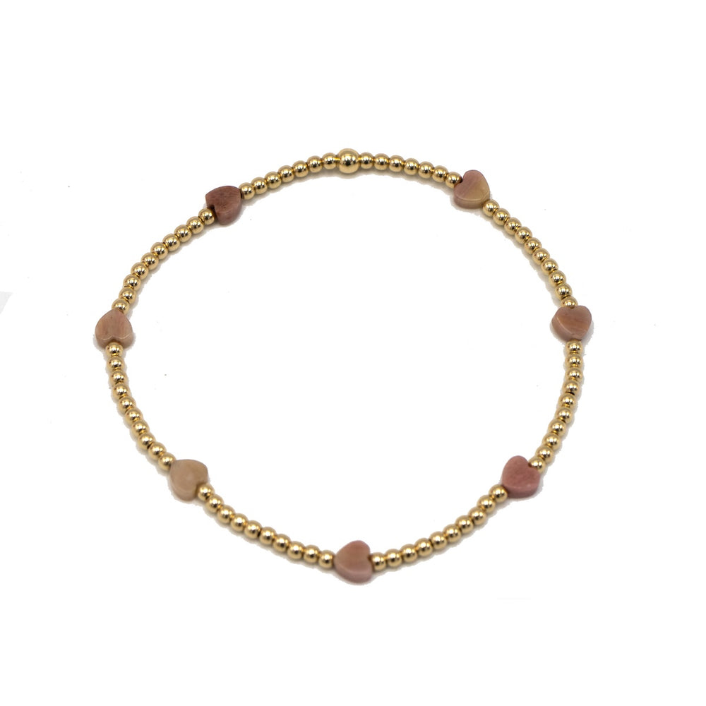 The Love Bracelet in Lilac Natural Stone