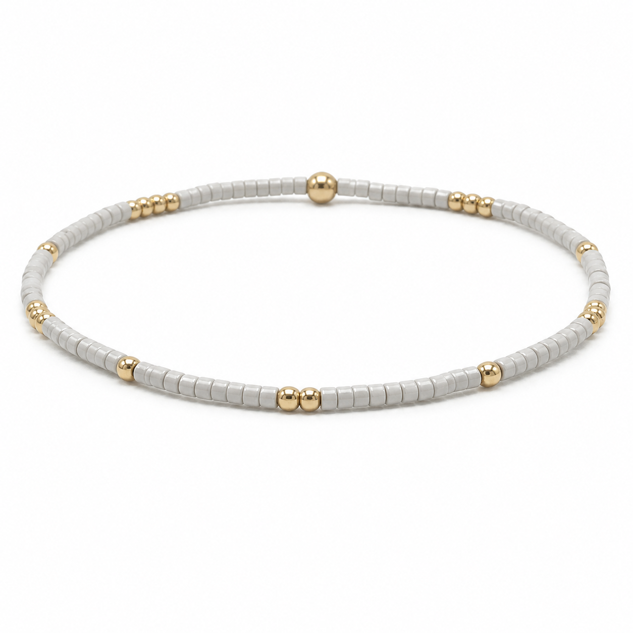 2mm Newport CHAMPAGNE + Gold Filled Waterproof Bracelet erin gray