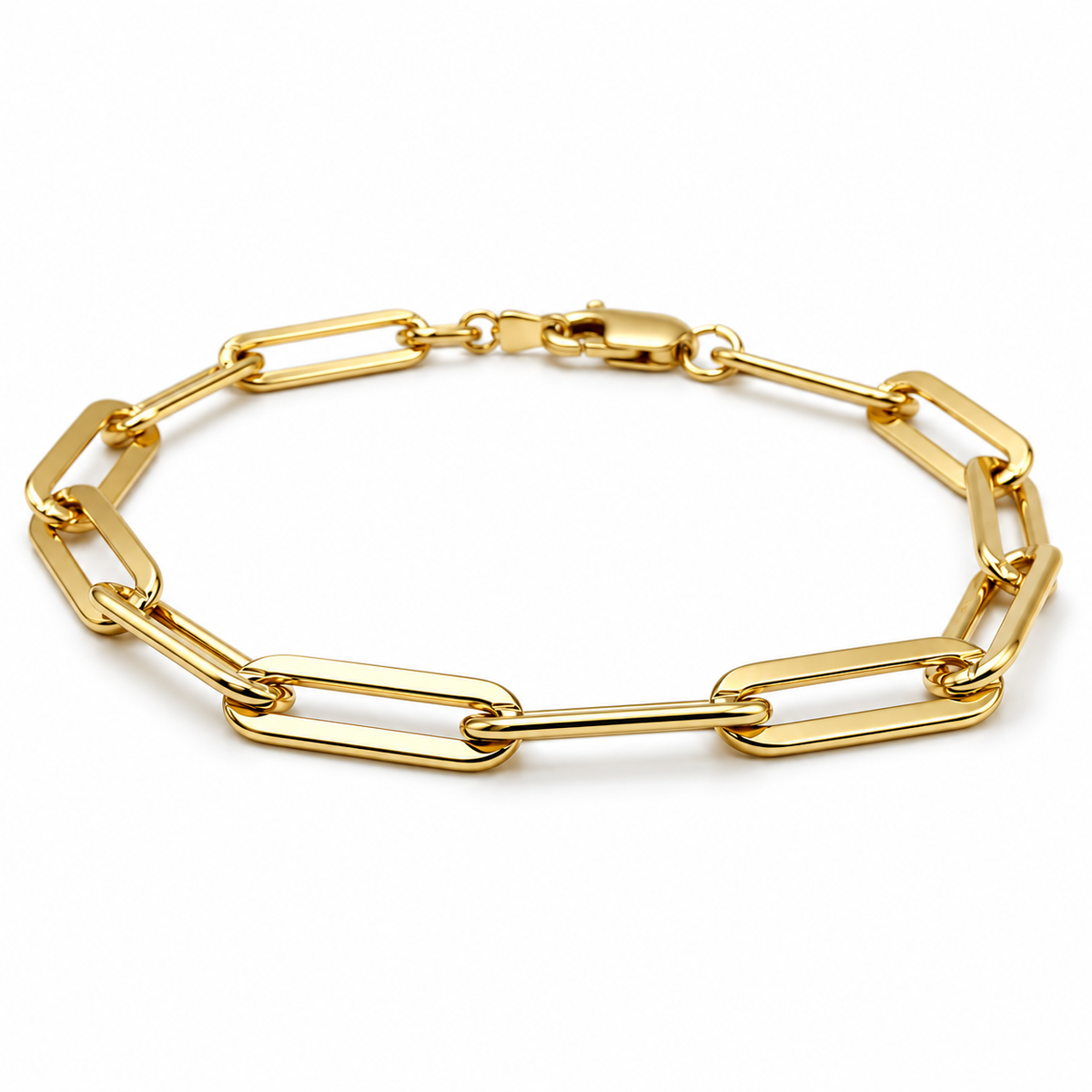 Essential Large Links Bracelet in 14k gold filled erin gray