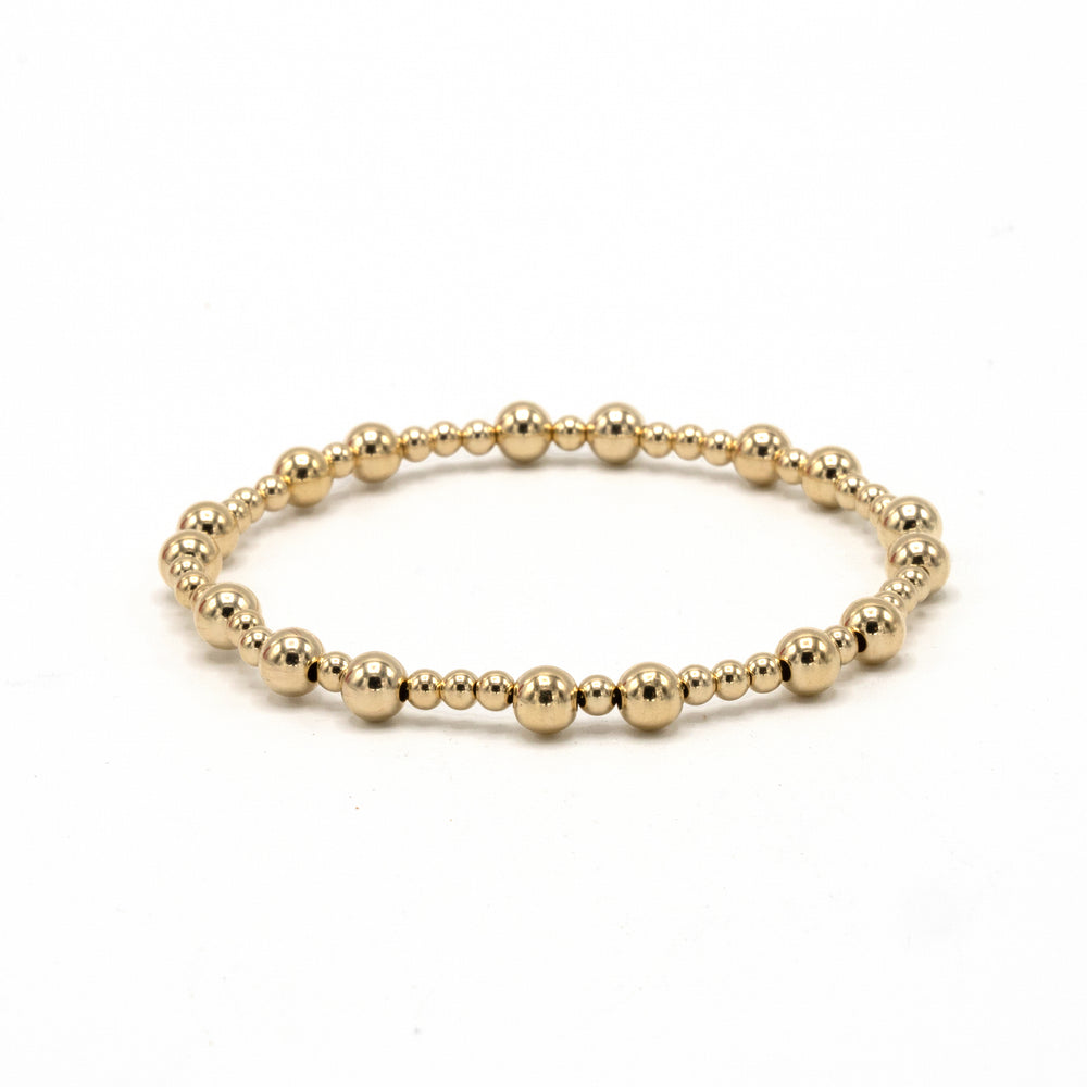Charleston 3x5 gold-filled beaded bracelet – Erin Gray