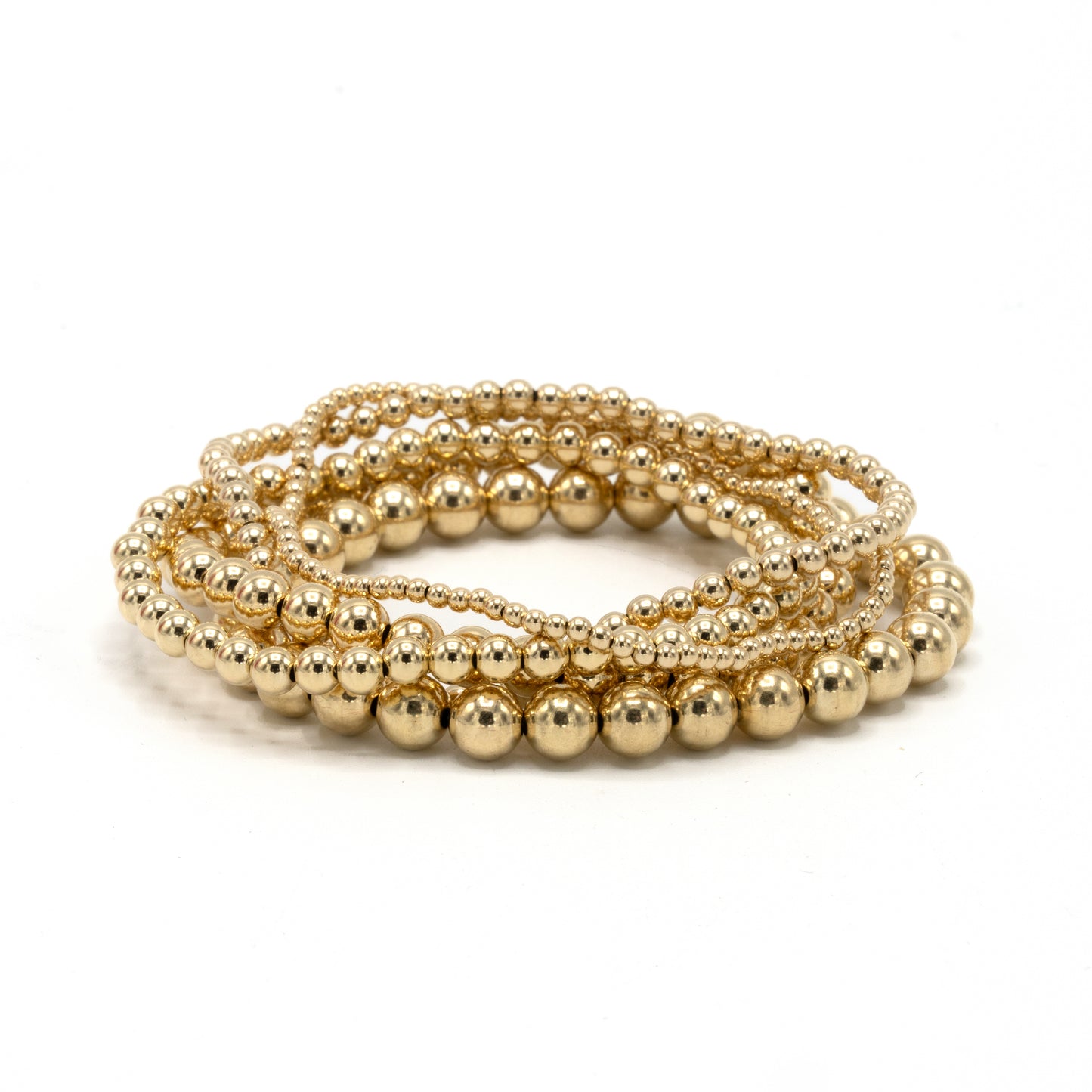 5mm+2mm+5mm Gold Filled Waterproof Dimension Bracelet 6.5"-7"