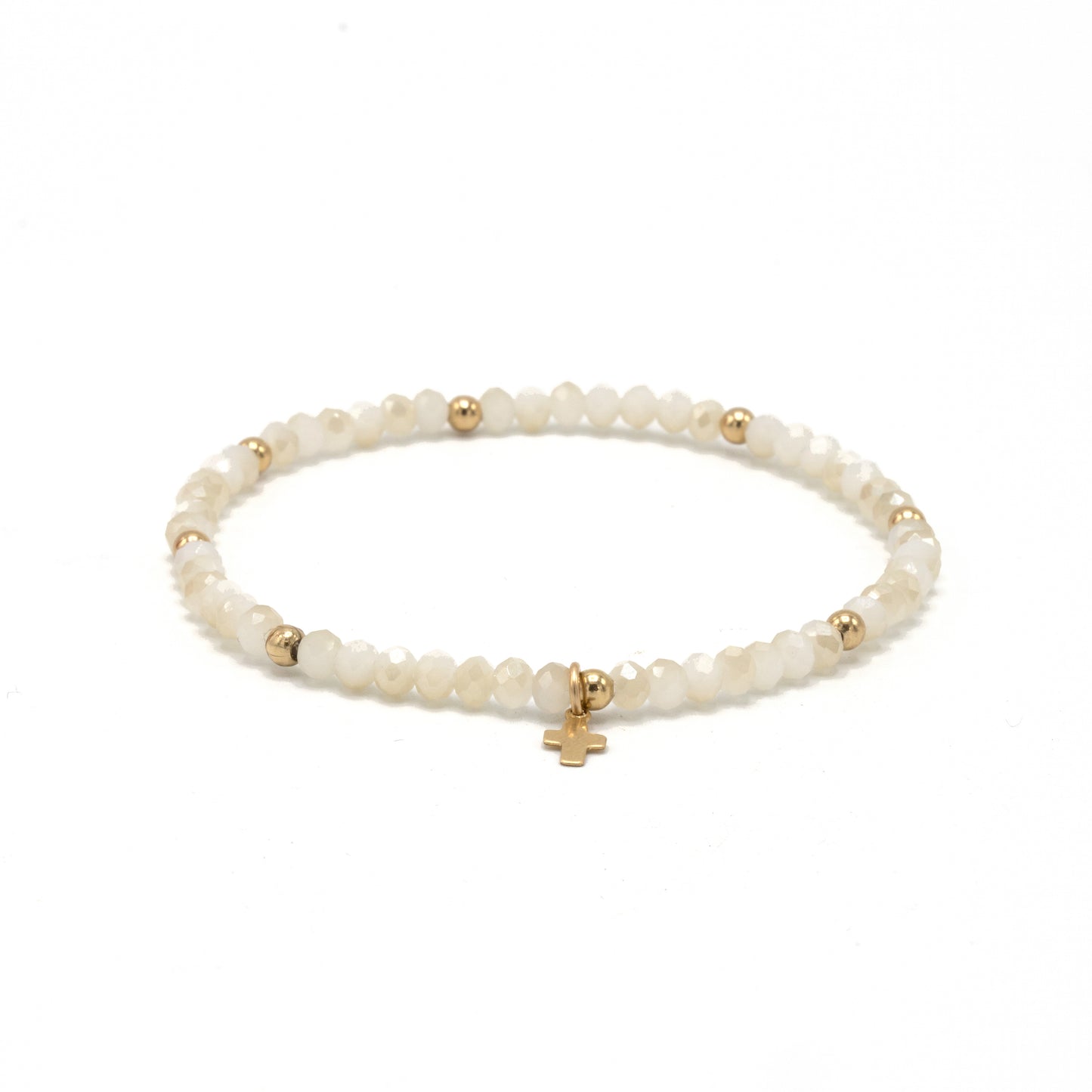 Luxe Cross Bracelet in WINTER WHITE