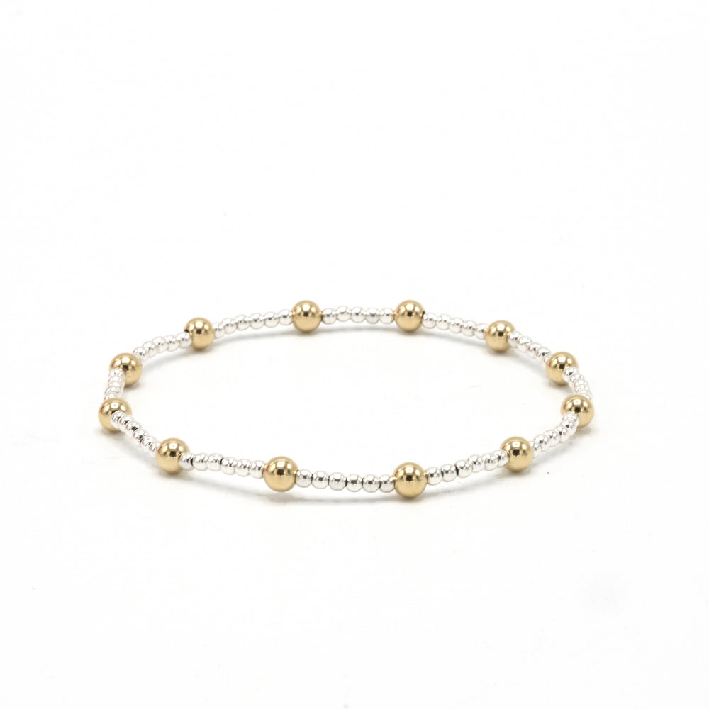 The Malibu Mix Collection 14k Gold-Filled and Sterling Beaded Bracelets