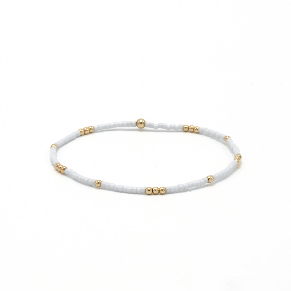 2mm Newport COTTON + Gold Filled Waterproof Bracelet
