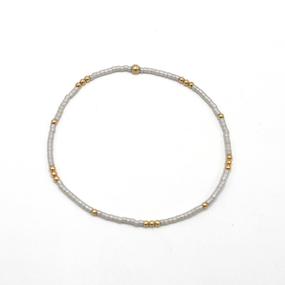 2mm Newport SILVER + Gold Filled Waterproof Bracelet