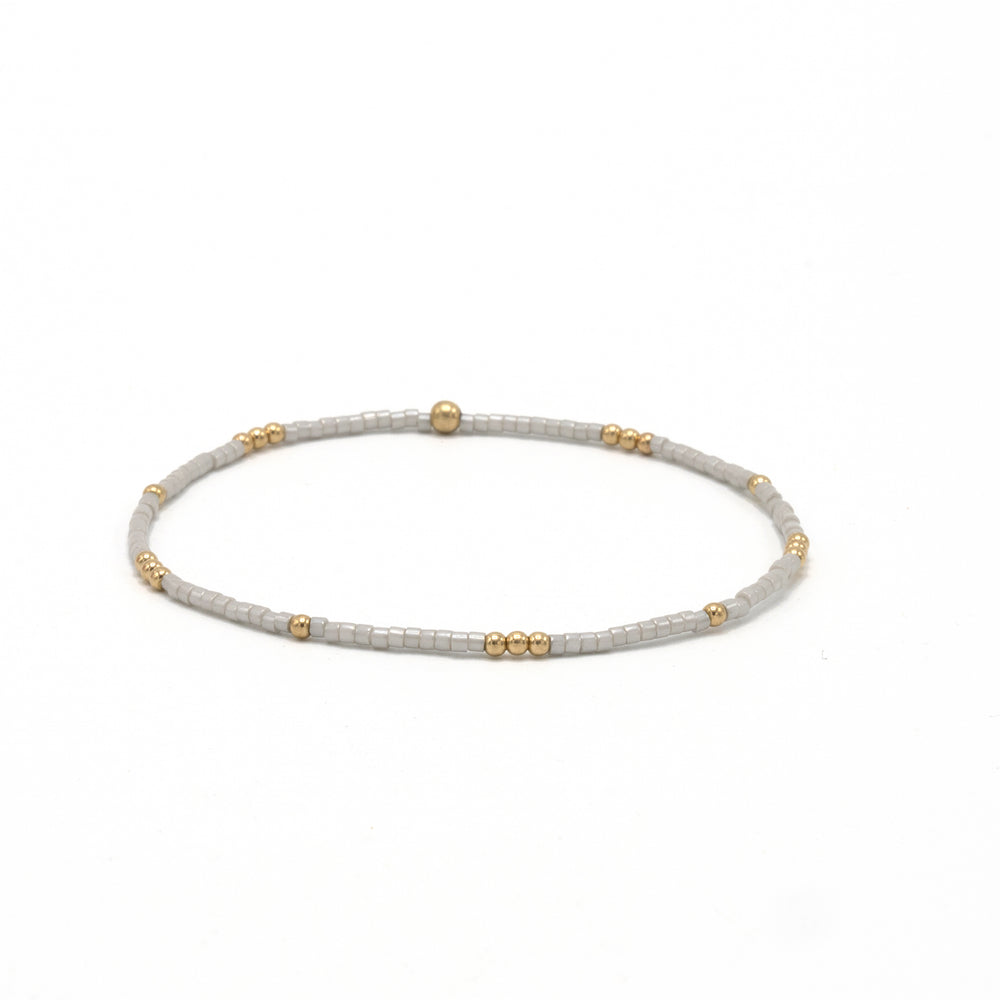 2mm Newport SILVER + Gold Filled Waterproof Bracelet