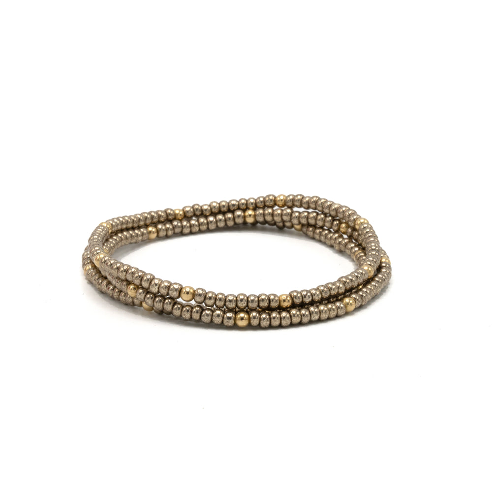 OG Classic Bracelet Stack in Bronze + Gold Filled