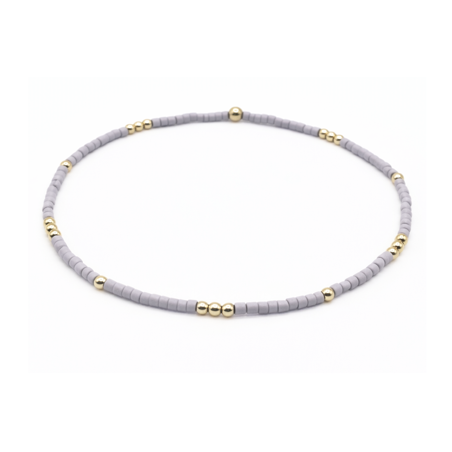 2mm Newport LAVENDER + Gold Filled Waterproof Bracelet