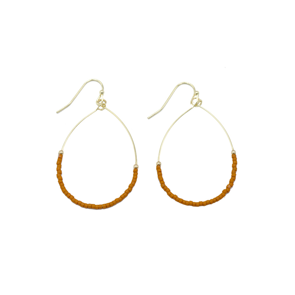 Crimson Aster Game Day Earrings