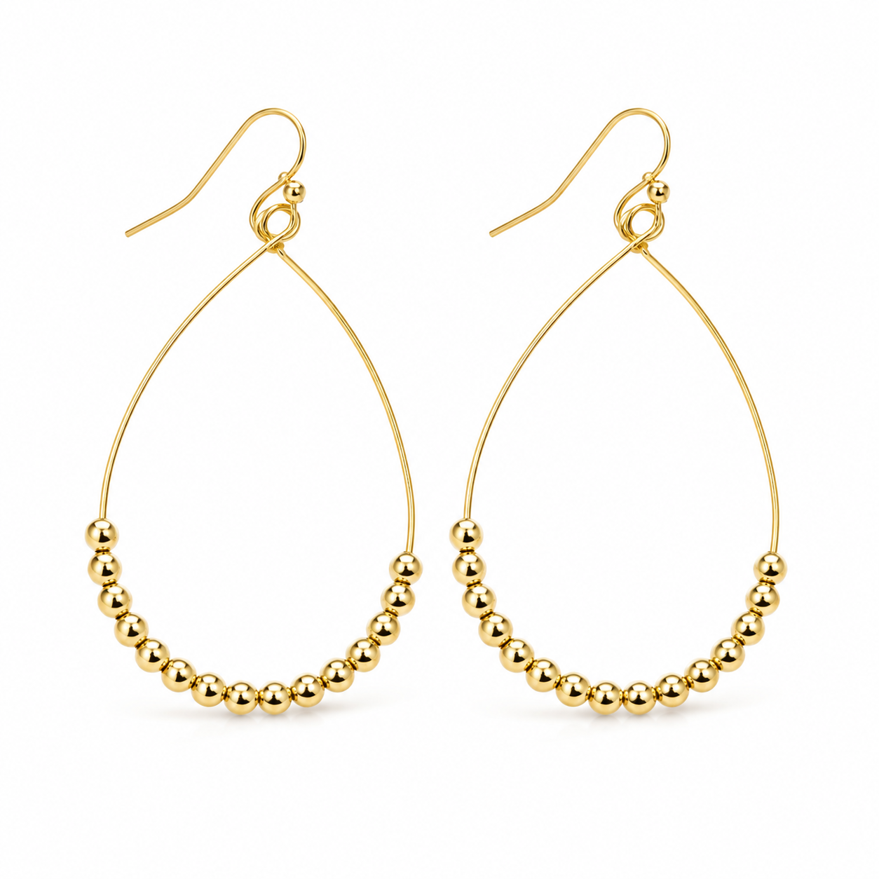 Aster Beaded Earring in Gold erin gray