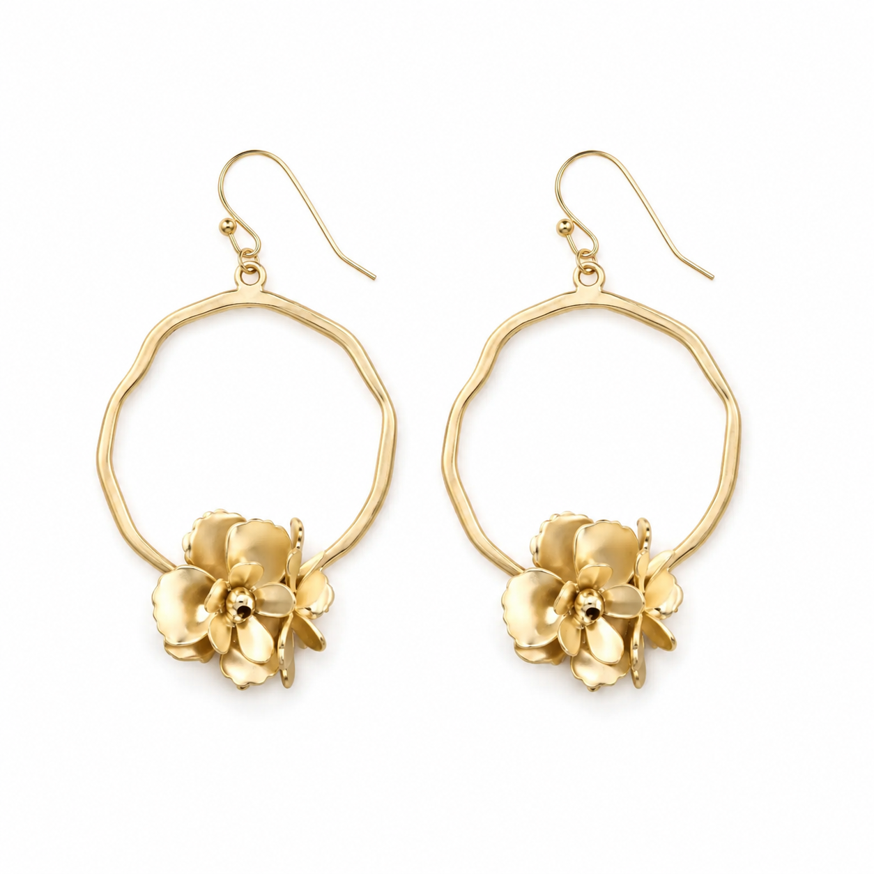 Bloom in Gold Hoop Earring erin gray