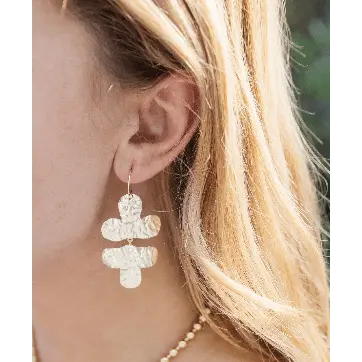 Elegant Cabo Tulip earring by Erin Gray featuring a delicate floral design in jewelry.