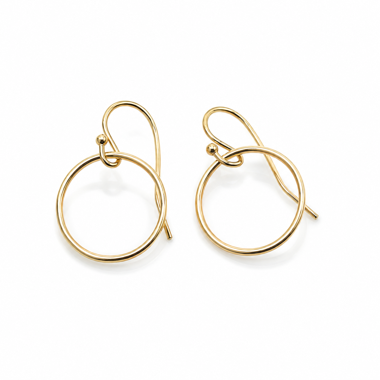 Circle of Love gold hoop earring erin gray