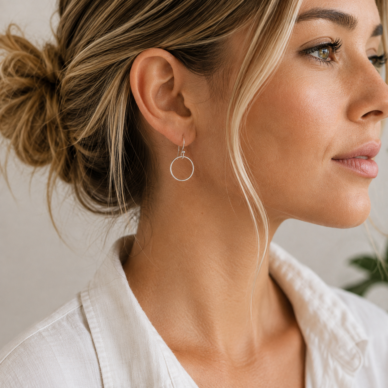 Circle of Love sterling hoop earring erin gray