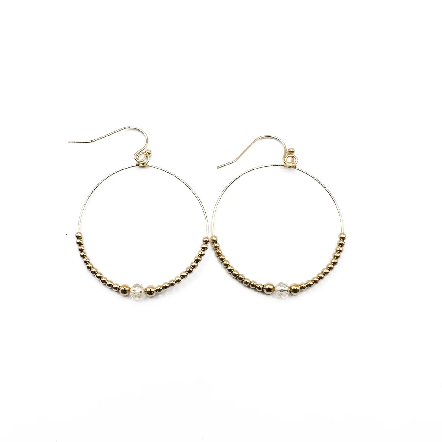 Small crystal hoop earrings by erin gray, featuring sparkling jewelry hoops with delicate crystal accents for a fun and flirty look.