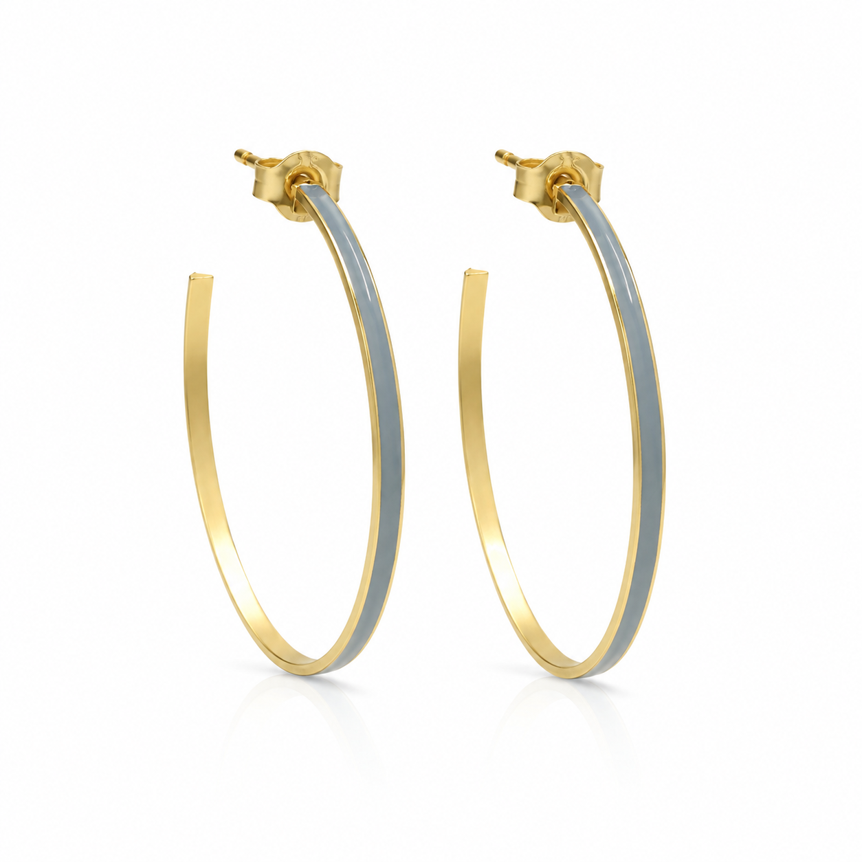 Enameled Hoop Earrings erin gray