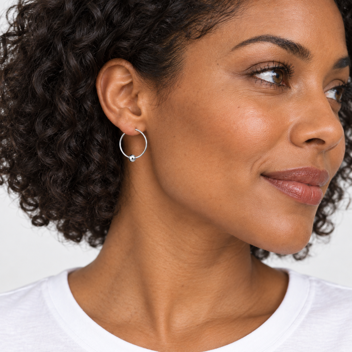 Endless Summer Single Sterling on Sterling Hoop Earrings erin gray