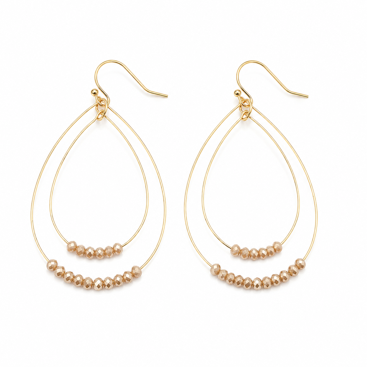Ella Cate Earring in Champagne erin gray