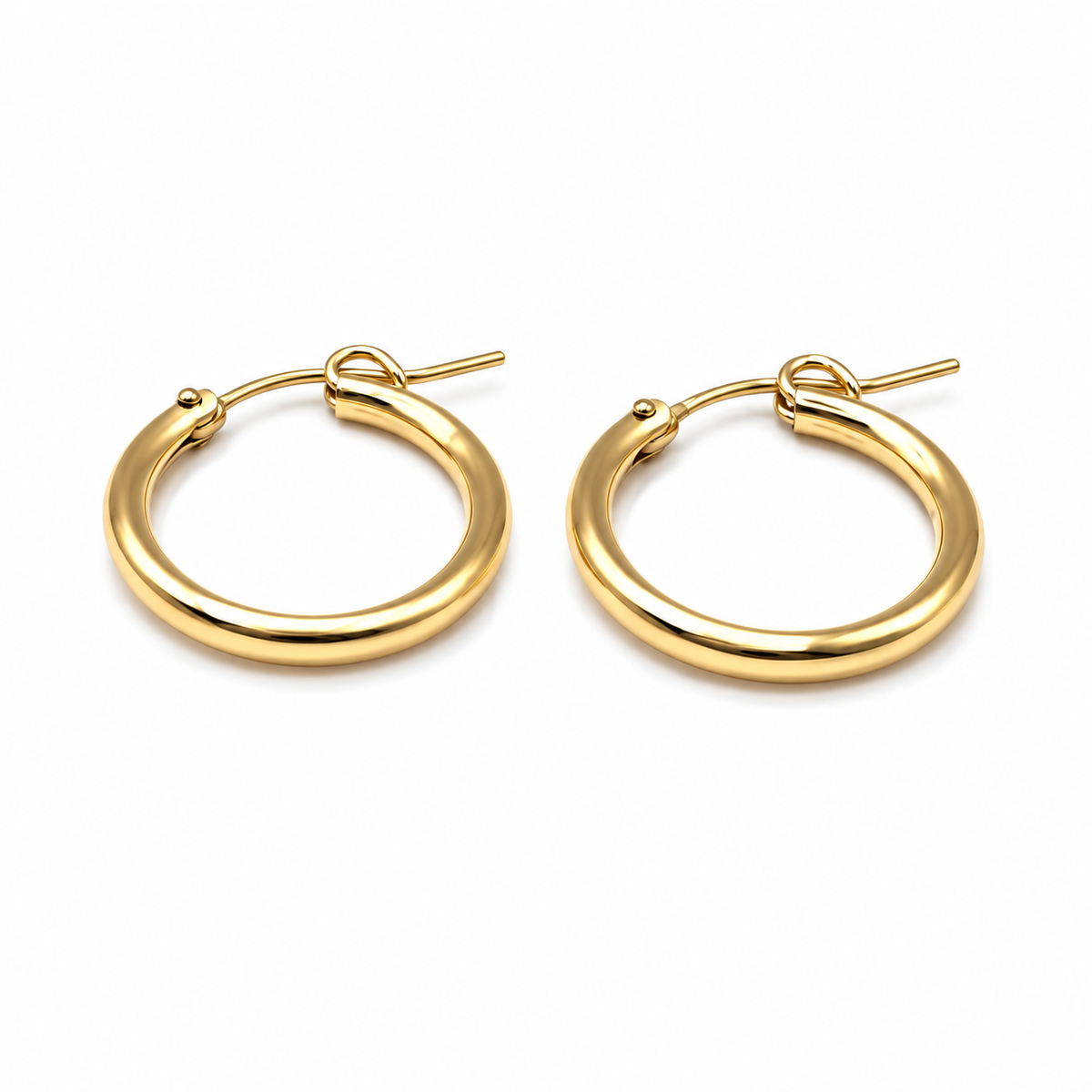 Gold filled Laguna 18mm Hoop Earring erin gray
