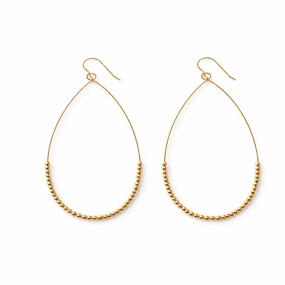 Minimalist Teardrop Earring in Gold filled erin gray