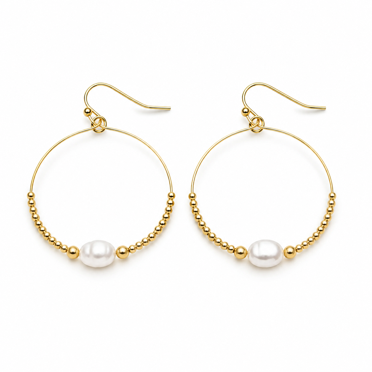 Classic Pearl Earring in Gold filled erin gray