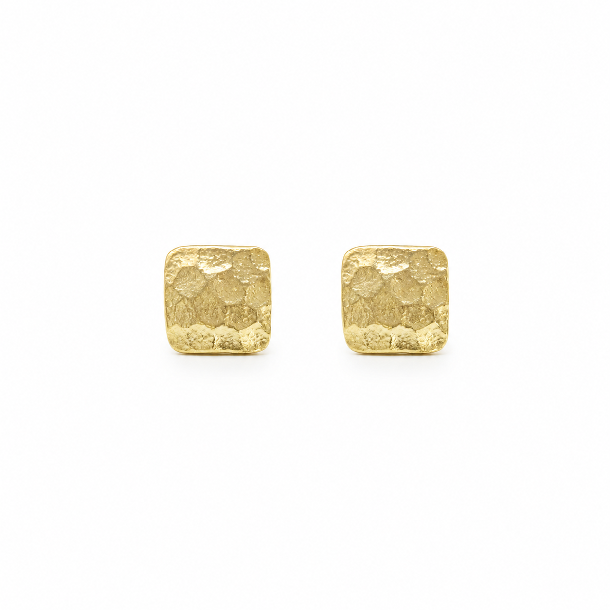 Stud No. 01 Gold Square erin gray