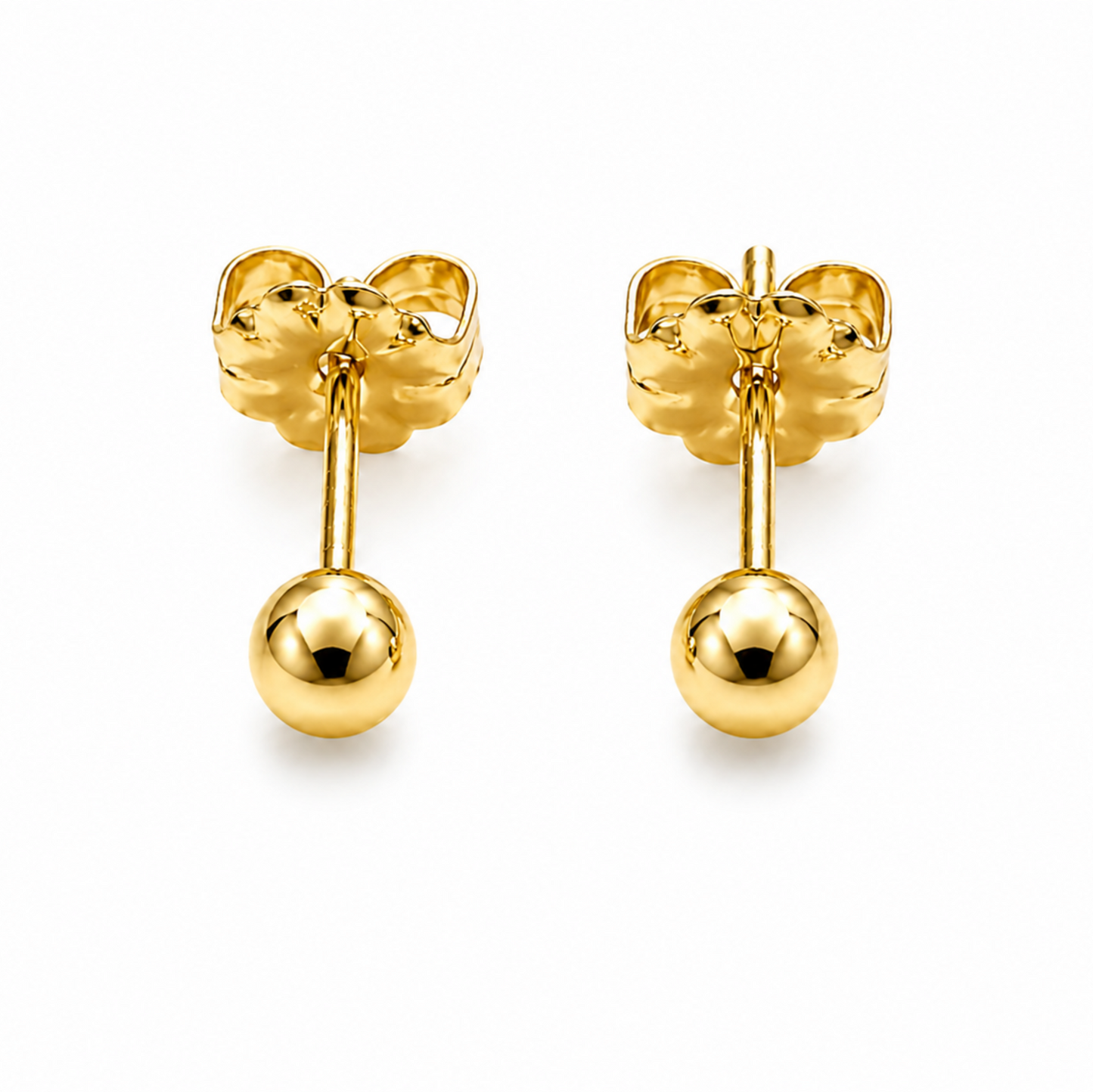 4mm Ball Stud Earring in 14k Gold Filled erin gray